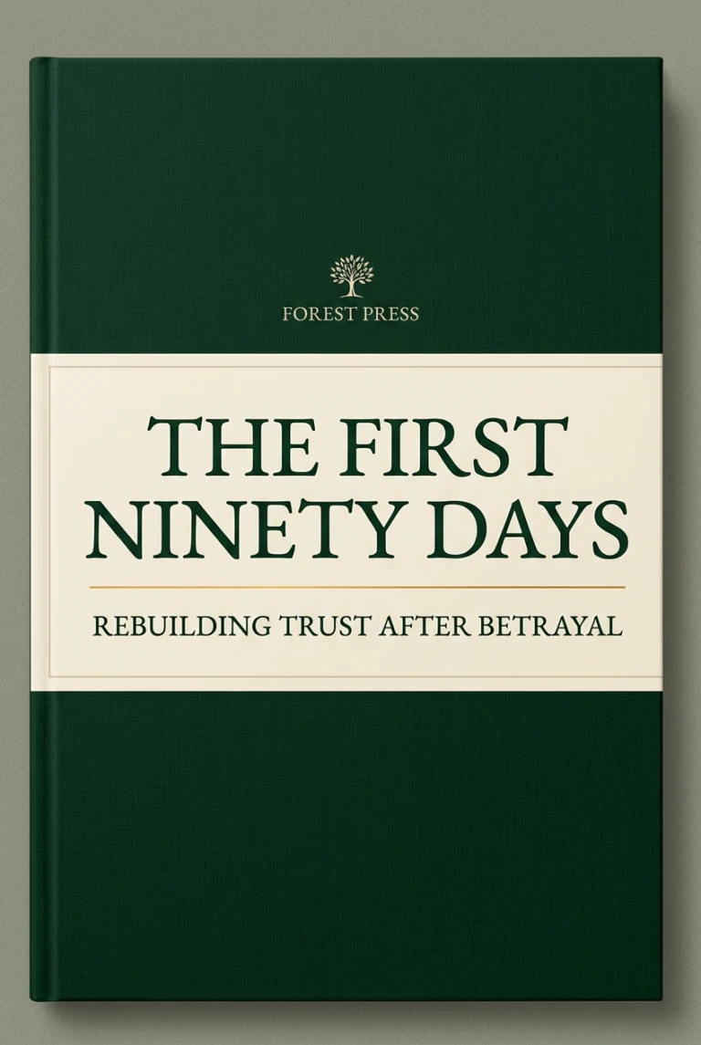 The First Ninety Days: Rebuilding Trust After Betrayal book cover